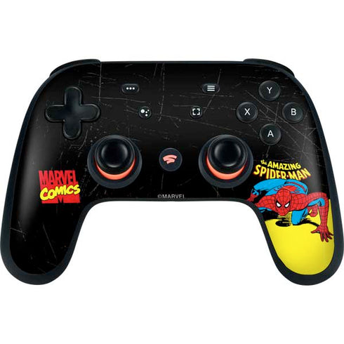 Marvel Classic Comics The Amazing Spider-Man Google Stadia Controller Skin